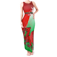 Custom Pride Cymru Tank Maxi Dress 2023 Wales LGBT With Welsh Red Dragon - Wonder Print Shop