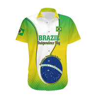 Custom Brazil Hawaiian Shirt Sete de Setembro Happy Independence Day - Wonder Print Shop
