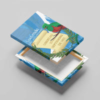 Guatemala Independence Day Canvas Wall Art Coat Of Arms With Resplendent Quetzal Grunge Style - Wonder Print Shop