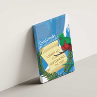 Guatemala Independence Day Canvas Wall Art Coat Of Arms With Resplendent Quetzal Grunge Style - Wonder Print Shop