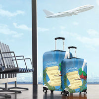 Guatemala Independence Day Luggage Cover Coat Of Arms With Resplendent Quetzal Grunge Style - Wonder Print Shop