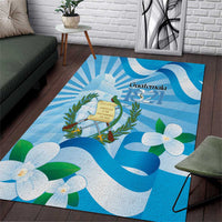Guatemala Independence Day Area Rug Since 1821 Coat Of Arms With Tikal - Wonder Print Shop