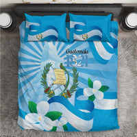 Guatemala Independence Day Bedding Set Since 1821 Coat Of Arms With Tikal - Wonder Print Shop