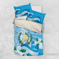 Guatemala Independence Day Bedding Set Since 1821 Coat Of Arms With Tikal - Wonder Print Shop