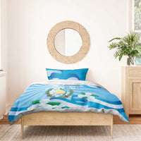 Guatemala Independence Day Bedding Set Since 1821 Coat Of Arms With Tikal - Wonder Print Shop