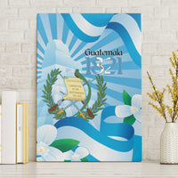 Guatemala Independence Day Canvas Wall Art Since 1821 Coat Of Arms With Tikal - Wonder Print Shop
