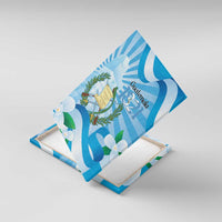 Guatemala Independence Day Canvas Wall Art Since 1821 Coat Of Arms With Tikal - Wonder Print Shop