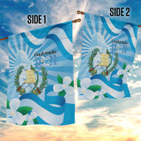 Guatemala Independence Day Garden Flag Since 1821 Coat Of Arms With Tikal - Wonder Print Shop