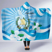 Guatemala Independence Day Hooded Blanket Since 1821 Coat Of Arms With Tikal