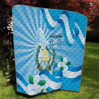 Guatemala Independence Day Quilt Since 1821 Coat Of Arms With Tikal - Wonder Print Shop