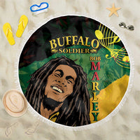 Legend Bob Buffalo Soldier Beach Blanket American Heroes Reggae Style - Wonder Print Shop
