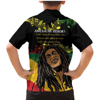 Legend Bob Buffalo Soldier Family Matching Mermaid Dress and Hawaiian Shirt American Heroes Reggae Style - Wonder Print Shop