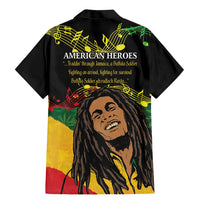 Legend Bob Buffalo Soldier Family Matching Mermaid Dress and Hawaiian Shirt American Heroes Reggae Style - Wonder Print Shop
