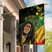 Legend Bob Buffalo Soldier Garden Flag American Heroes Reggae Style - Wonder Print Shop