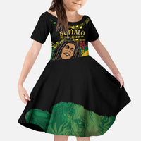 Legend Bob Buffalo Soldier Kid Short Sleeve Dress American Heroes Reggae Style - Wonder Print Shop