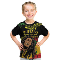 Legend Bob Buffalo Soldier Kid T Shirt American Heroes Reggae Style - Wonder Print Shop