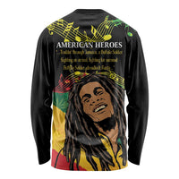 Legend Bob Buffalo Soldier Long Sleeve Shirt American Heroes Reggae Style - Wonder Print Shop