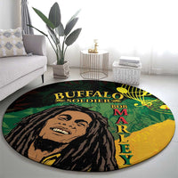 Legend Bob Buffalo Soldier Round Carpet American Heroes Reggae Style