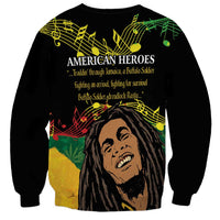 Legend Bob Buffalo Soldier Sweatshirt American Heroes Reggae Style - Wonder Print Shop