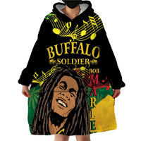 Legend Bob Buffalo Soldier Wearable Blanket Hoodie American Heroes Reggae Style - Wonder Print Shop