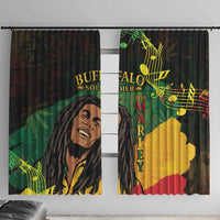 Legend Bob Buffalo Soldier Window Curtain American Heroes Reggae Style - Wonder Print Shop