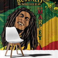 Legend Bob Buffalo Soldier Window Curtain American Heroes Reggae Style - Wonder Print Shop