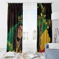 Legend Bob Buffalo Soldier Window Curtain American Heroes Reggae Style - Wonder Print Shop