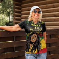 Legend Bob Buffalo Soldier Women Polo Shirt American Heroes Reggae Style - Wonder Print Shop