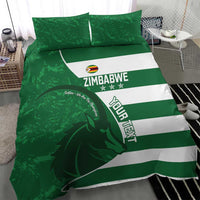 Zimbabwe Rugby Custom Bedding Set Sables 3rd Champions Proud - Wonder Print Shop