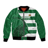 Zimbabwe Rugby Custom Bomber Jacket Sables 3rd Champions Proud - Wonder Print Shop