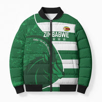 Zimbabwe Rugby Custom Bomber Puffer Jacket Sables 3rd Champions Proud - Wonder Print Shop