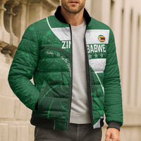 Zimbabwe Rugby Custom Bomber Puffer Jacket Sables 3rd Champions Proud - Wonder Print Shop