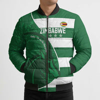 Zimbabwe Rugby Custom Bomber Puffer Jacket Sables 3rd Champions Proud - Wonder Print Shop