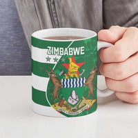 Zimbabwe Rugby Custom Ceramic Mug Sables 3rd Champions Proud - Wonder Print Shop