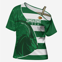 Zimbabwe Rugby Custom Cross Shoulder Shirt Sables 3rd Champions Proud - Wonder Print Shop