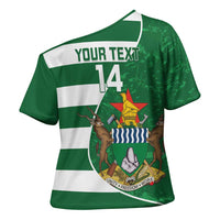 Zimbabwe Rugby Custom Cross Shoulder Shirt Sables 3rd Champions Proud - Wonder Print Shop