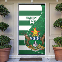 Zimbabwe Rugby Custom Door Cover Sables 3rd Champions Proud - Wonder Print Shop