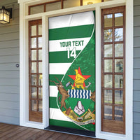 Zimbabwe Rugby Custom Door Cover Sables 3rd Champions Proud - Wonder Print Shop