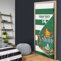Zimbabwe Rugby Custom Door Cover Sables 3rd Champions Proud - Wonder Print Shop