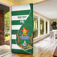 Zimbabwe Rugby Custom Door Cover Sables 3rd Champions Proud - Wonder Print Shop