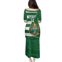 Zimbabwe Rugby Custom Family Matching Puletasi and Hawaiian Shirt Sables 3rd Champions Proud - Wonder Print Shop