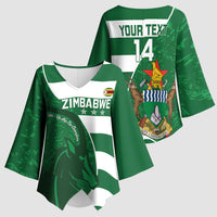 Zimbabwe Rugby Custom Kimono Sleeve Blouse Sables 3rd Champions Proud - Wonder Print Shop