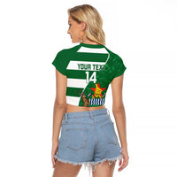 Zimbabwe Rugby Custom Raglan Cropped T Shirt Sables 3rd Champions Proud - Wonder Print Shop