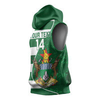 Zimbabwe Rugby Custom Sleeveless Hoodie Sables 3rd Champions Proud - Wonder Print Shop