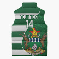 Zimbabwe Rugby Custom Sleeveless Puffer Jacket Sables 3rd Champions Proud - Wonder Print Shop
