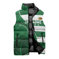 Zimbabwe Rugby Custom Sleeveless Puffer Jacket Sables 3rd Champions Proud - Wonder Print Shop