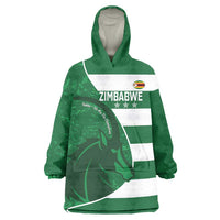 Zimbabwe Rugby Custom Wearable Blanket Hoodie Sables 3rd Champions Proud - Wonder Print Shop