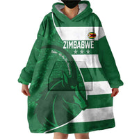 Zimbabwe Rugby Custom Wearable Blanket Hoodie Sables 3rd Champions Proud - Wonder Print Shop