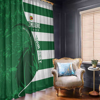 Zimbabwe Rugby Custom Window Curtain Sables 3rd Champions Proud - Wonder Print Shop