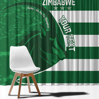 Zimbabwe Rugby Custom Window Curtain Sables 3rd Champions Proud - Wonder Print Shop